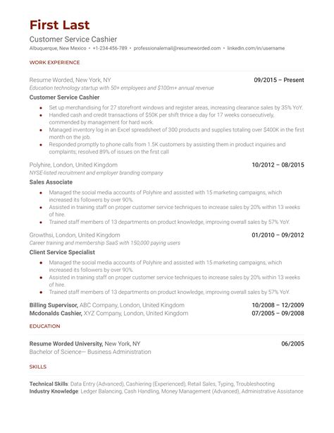 Remote Customer Service Rep Resume Example for 2022 | Resume Worded