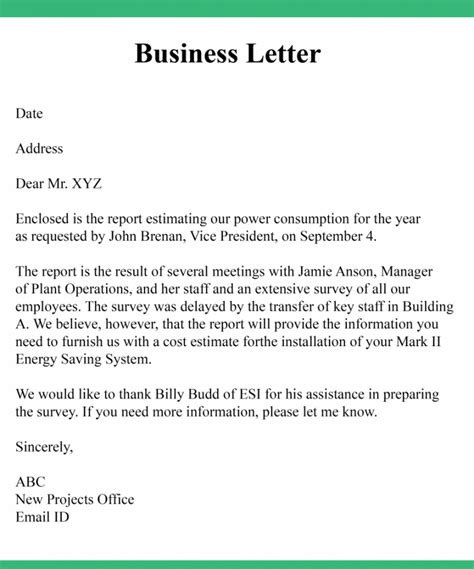 5+ Formal Business Letter Format Samples & Example