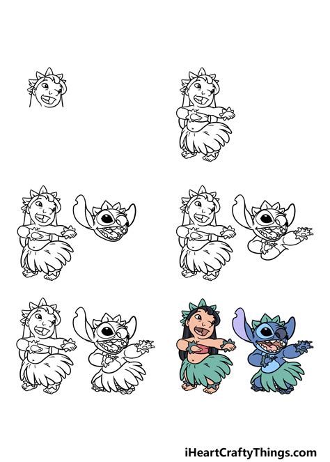 Lilo And Stitch Drawing Step By Step