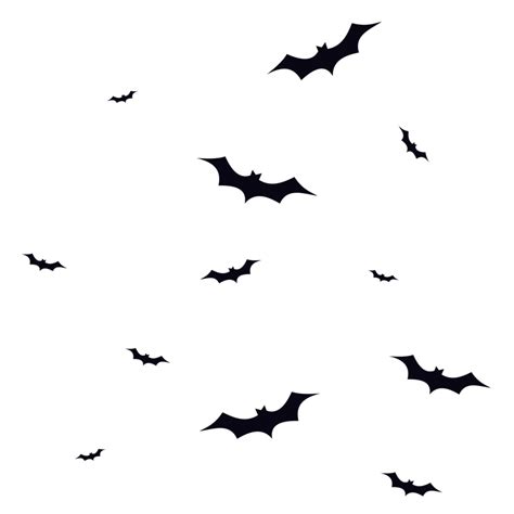 black flying bat halloween clipart 13353373 PNG