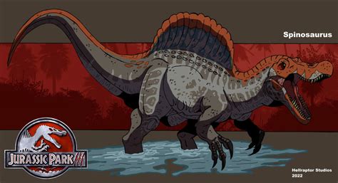 Jurassic Park 3: Spinosaurus (new art !!) by HellraptorStudios on ...