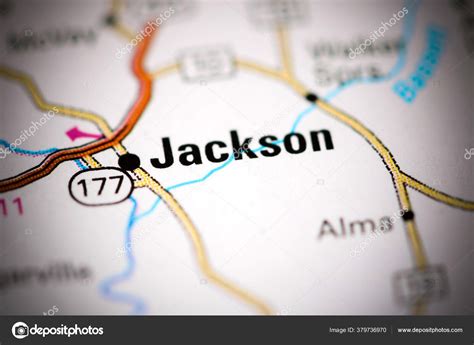 Jackson Alabama Usa Map Stock Photo by ©aliceinwonderland2020 379736970