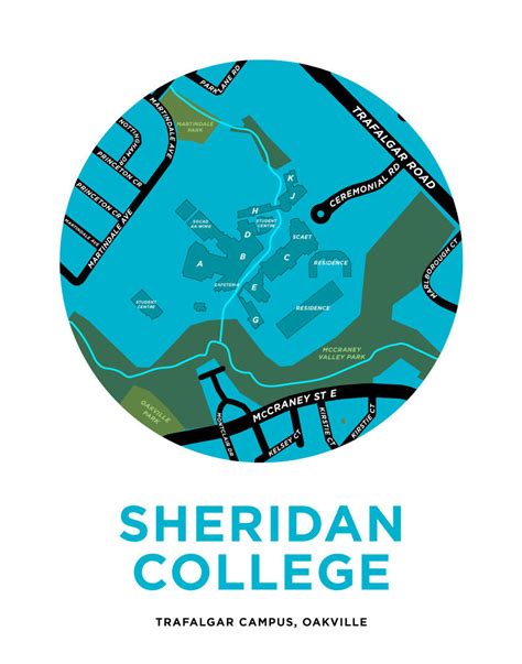 Sheridan College - Trafalgar Campus Map Print – Jelly Brothers