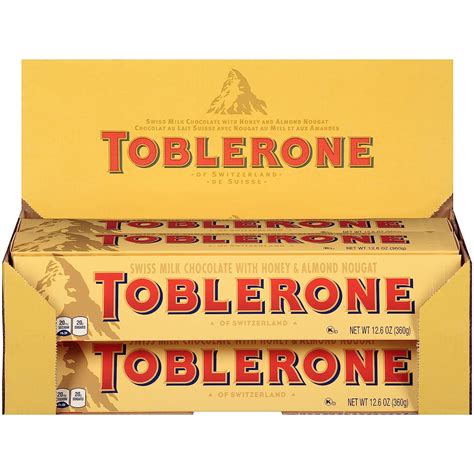 Amazon.com : Toblerone Swiss Milk Chocolate Candy Bars with Honey and ...