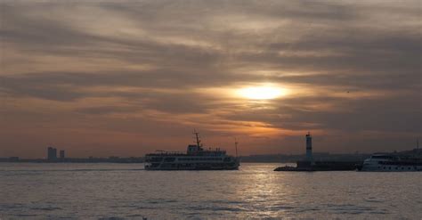 Ferry Boats in a Harbour at Sunset Free Stock Video Footage, Royalty ...