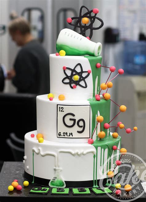 Chemistry - Science Fondant Iced Birthday Cake