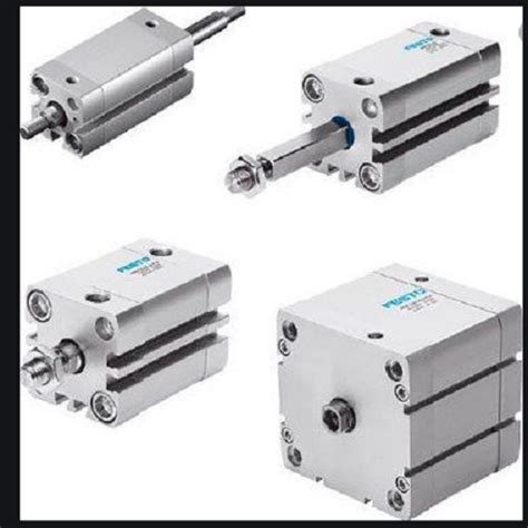 Silver Square Festo Pneumatic Cylinder, For Industrial, Model Name ...