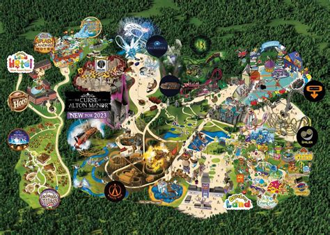 The official Alton Towers 2023 map : r/altontowers