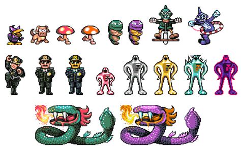 Earthbound Revamp Enemies by DragonDePlatino on DeviantArt