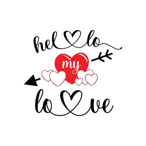 Hola mi amor | Vector Premium