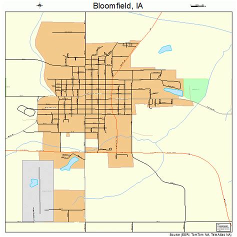 Bloomfield Iowa Street Map 1907030