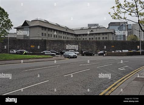 External view of Cardiff prison, Wales Stock Photo - Alamy