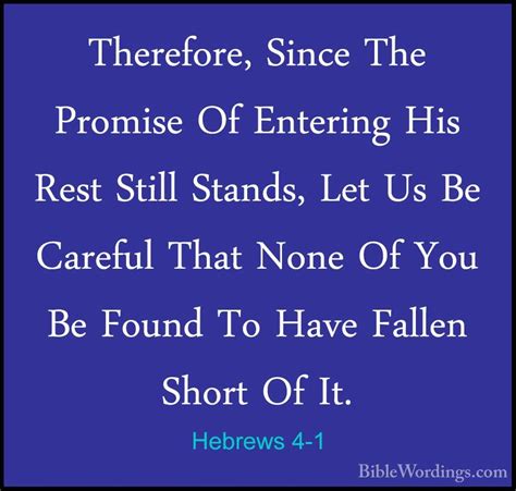 Hebrews 4 - Holy Bible English - BibleWordings.com