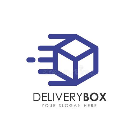 Delivery Box Logo Design. Courier Logo Design Template Stock Vector ...