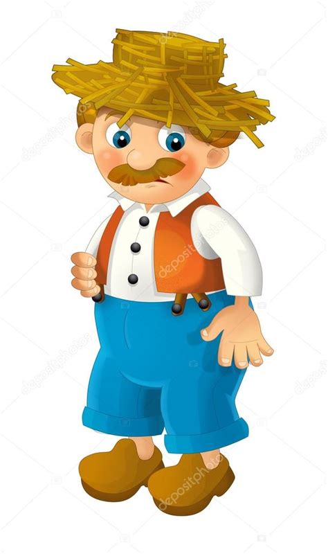 Cartoon old farmer — Stock Photo © illustrator_hft #116703324