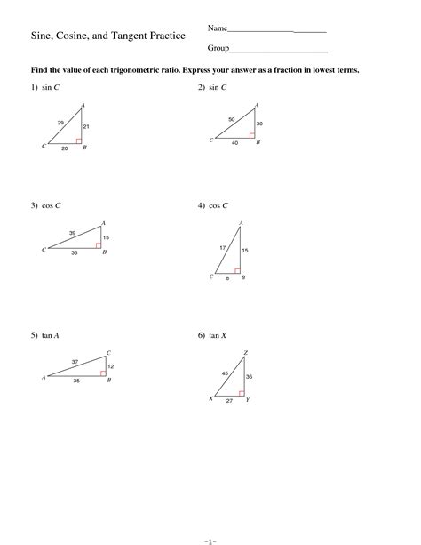 SOLUTION: Maths worksheet on soh cah toa - Studypool