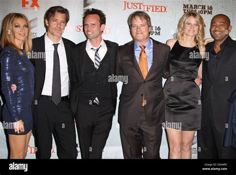 FX's "Justified" Cast FX's "Justified" - Los Angeles Premiere Screening ...