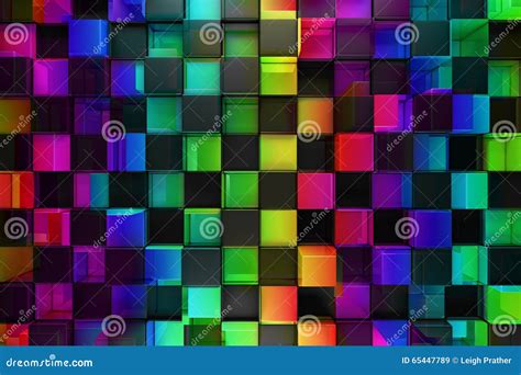 Colorful blocks stock illustration. Illustration of green - 65447789