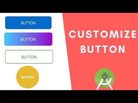 Custom Button Design || Android studio tutorial - YouTube | Custom ...