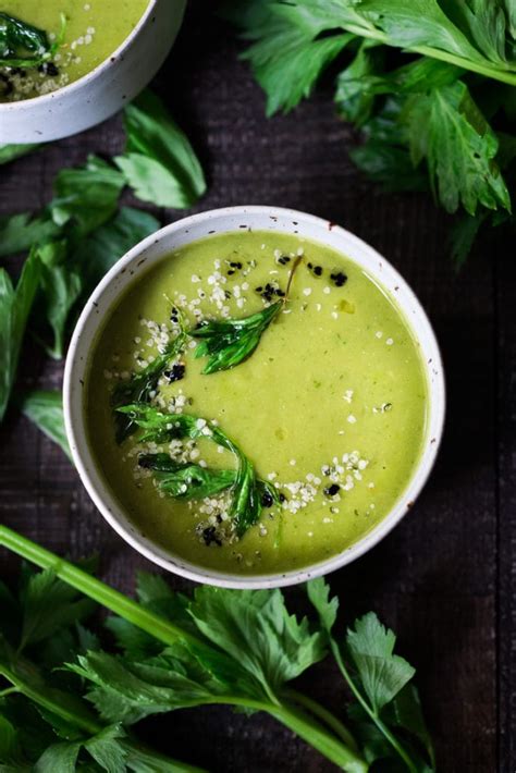 Delcious & Simple Celery Soup | Feasting At Home