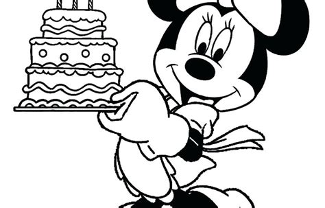 Minnie Mouse Birthday Coloring Pages at GetColorings.com | Free ...