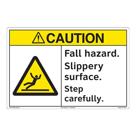 Slip, Trip and Fall Signs | Clarion Safety Systems