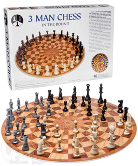 Three Man Chess: A 3-person chess board