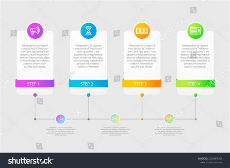 Process Infographic Design Template Timeline Step Stock Vector (Royalty ...