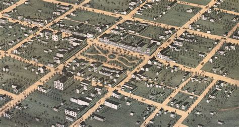 Beautifully restored map of Bowling Green, Kentucky from 1871 - KNOWOL