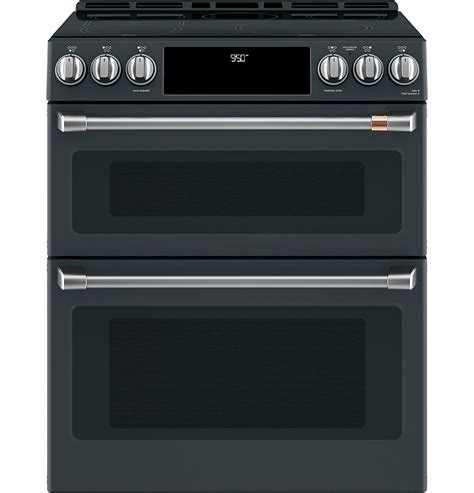 Café 7 cu. ft. Induction Double Oven Slide-In Range in Matte Black ...