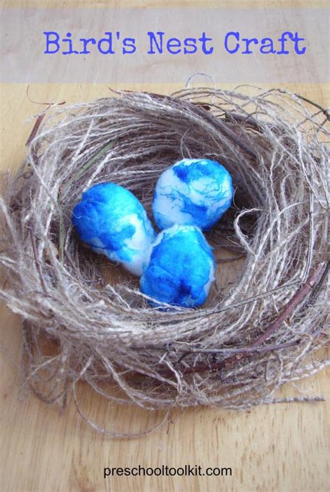 Easy Bird Nest Craft using Burlap » Preschool Toolkit