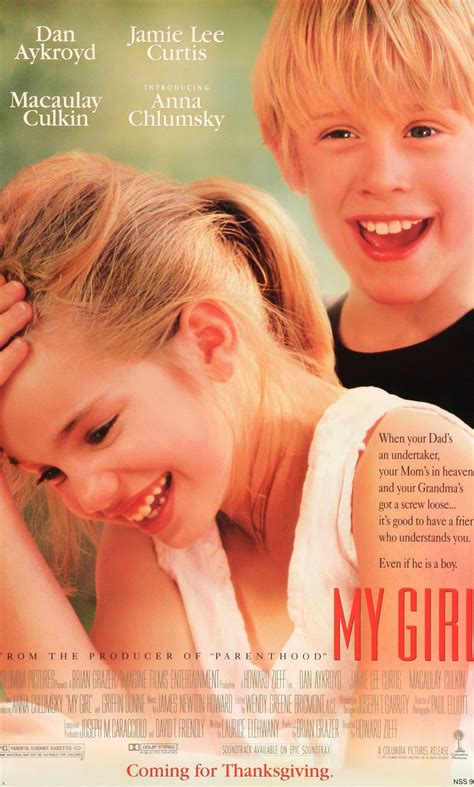 My Girl (1991) | My girl film, Girl movies, Movie posters