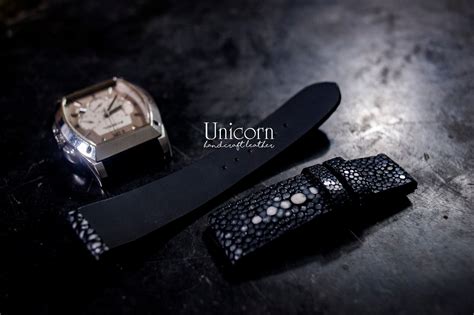 Stingray Watch Strap Black Stingray Leather Watch Band - Etsy