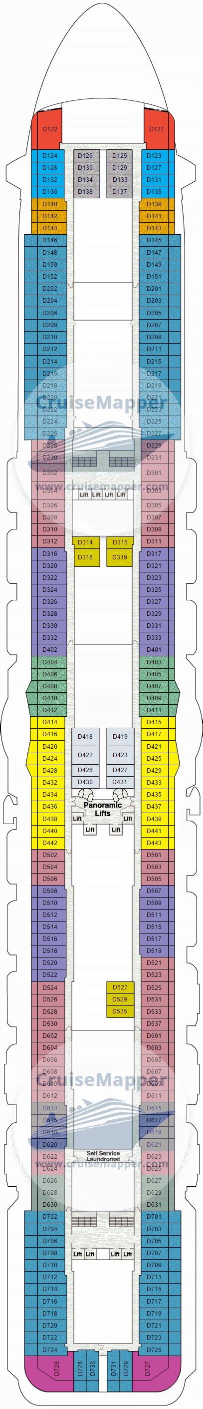 Majestic Princess deck 9 plan | CruiseMapper