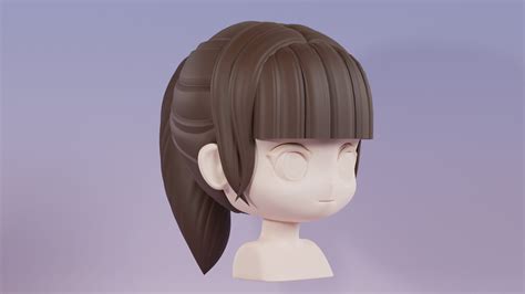 ArtStation - Chibi Female Hair Style 06 | Resources