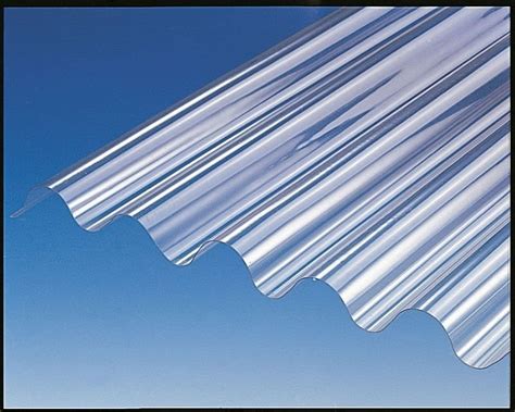 Bayer / GE Polycarbonate Sheet , Corrugated Greenhouse Panels High Strength