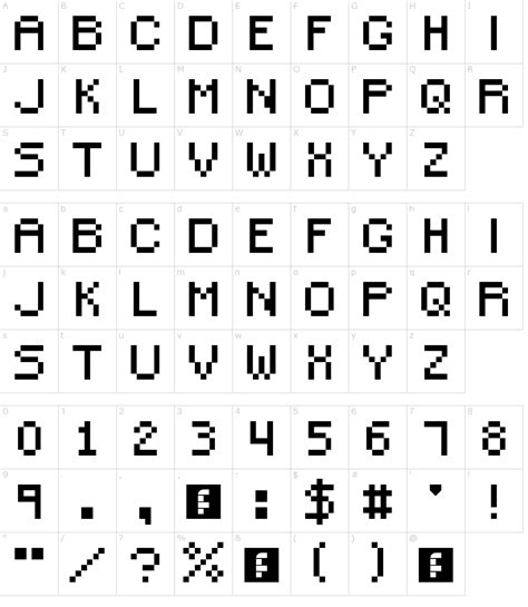 Pixel Art Disney Font