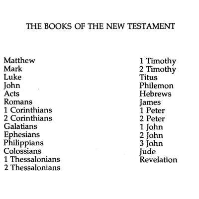 Books of the Bible ~ New Testament - by DW7 - Memrise