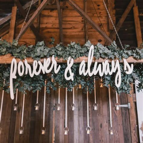 Forever & Always Wedding Sign - Timber Sign - Bettaline Designs