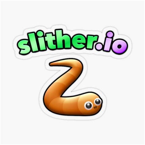 "Slither.io, Slither, Agar.io, Agario" Sticker for Sale by BarttShop ...