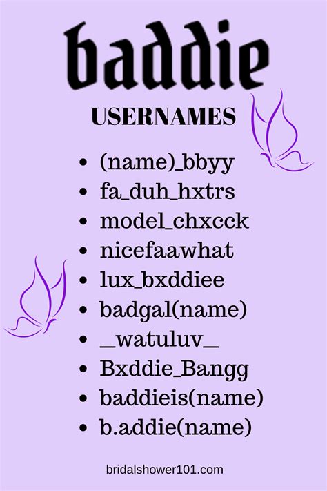 64 Baddie Instagram Names (Available) | Bridal Shower 101