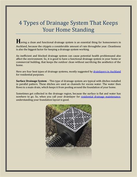 4 Types of Drainage System That Keeps Your Home Standing by foxdrainage ...