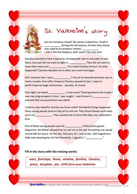 St. Valentine's story and Valentine's quiz | Valentines quiz, Saint ...