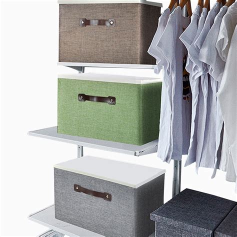 New Storage Bin with Lid, Closet Organizer Bins Decorative Storage Box ...