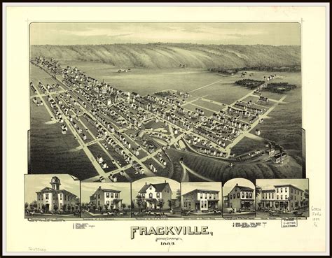 Frackville PA Panoramic Map Dated 1886. This Print is a | Etsy ...