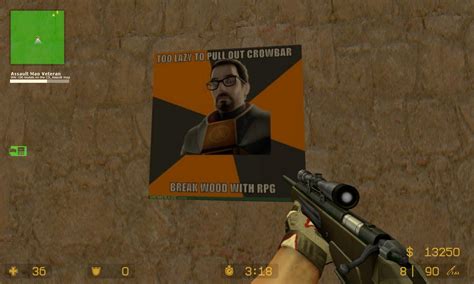 Gordon Freeman memes - Lazy. [Counter-Strike: Source] [Sprays]