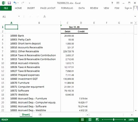 6 T Accounts Template Excel - Excel Templates