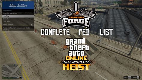 Complete Ped list for Map Editor Mod (Cayo Perico Heist Update) - GTA5 ...