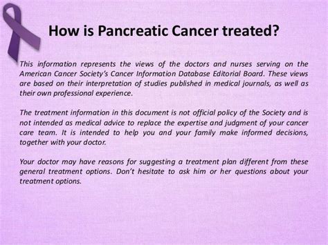 Pancreatic Cancer Treatment Options