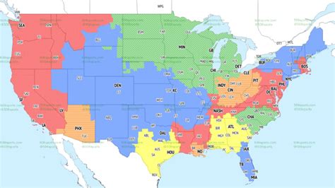 NFL coverage map 2023: TV schedule Week 5